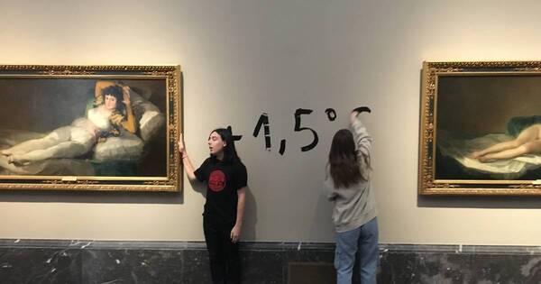 La Nación / Militantes por la ecología volvieron a atacar un museo