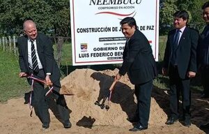 Inician construcción para la nueva sede del Juzgado de Paz de Villa Franca - Nacionales - ABC Color