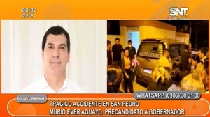 Precandidato a gobernador de San Pedro fallece en accidente de tránsito