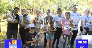 La Nación / Realizan la primera edición del Sanlo Dog Running en la ciclovía de San Lorenzo