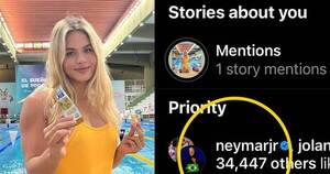 La Nación / Luana Alonso recibió un like de Neymar