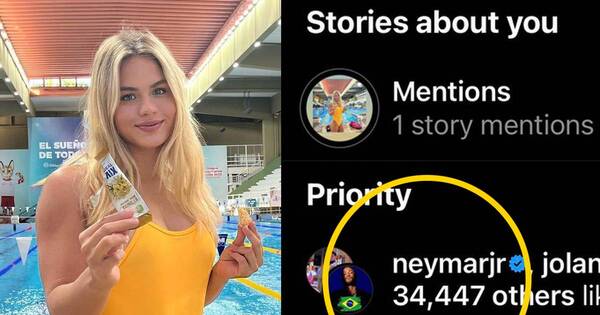 La Nación / Luana Alonso recibió un like de Neymar
