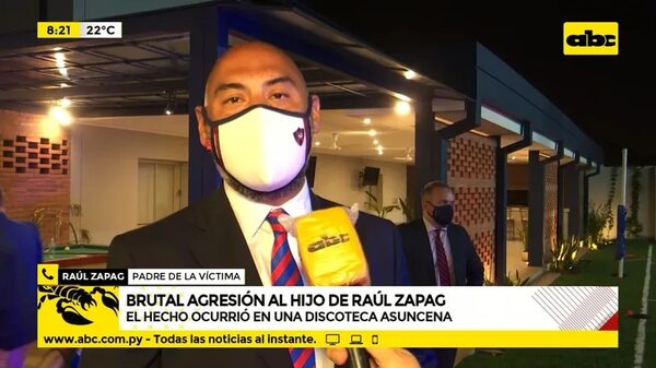Brutal agresión al hijo de Raúl Zapag - ABC Noticias - ABC Color