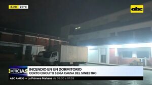 Se quemó dormitorio de intendencia de policía   - ABC Noticias - ABC Color