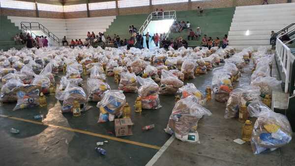 Bajo cooperación interinstitucional, Puerto Casado recibió la provisión de 300 kits de alimentos en concepto de asistencia hu