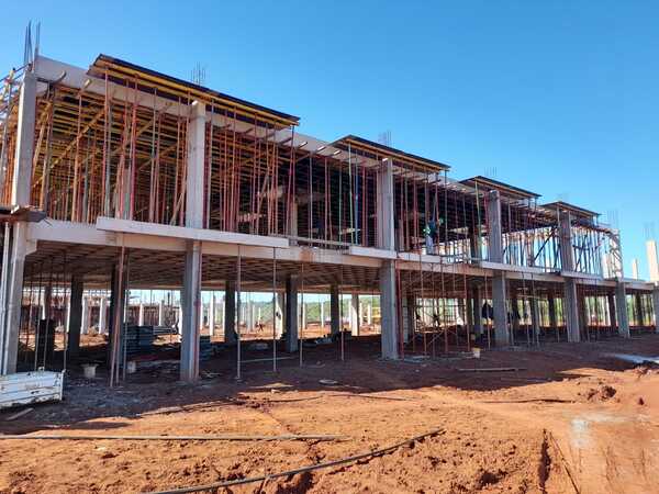 Avanza obra del Gran Hospital del Sur y va tomando forma