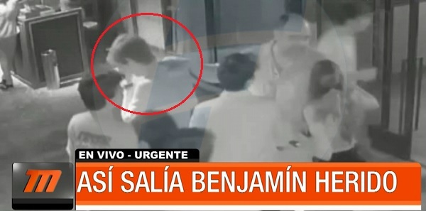 Revelan imágenes previas y posteriores a la agresión contra Benjamín Zapag