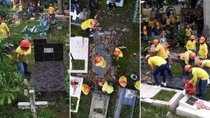 Bukele envía a pandilleros presos a destruir tumbas con símbolos de la Mara Salvatrucha