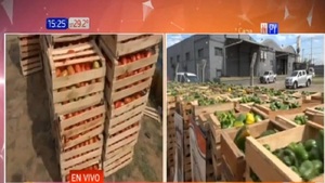 Incautan 33 toneladas de productos frutihorticolas de presunto contrabando - Noticias Paraguay