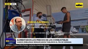Aumentaron los precios de los combustibles en algunos emblemas - ABC Noticias - ABC Color