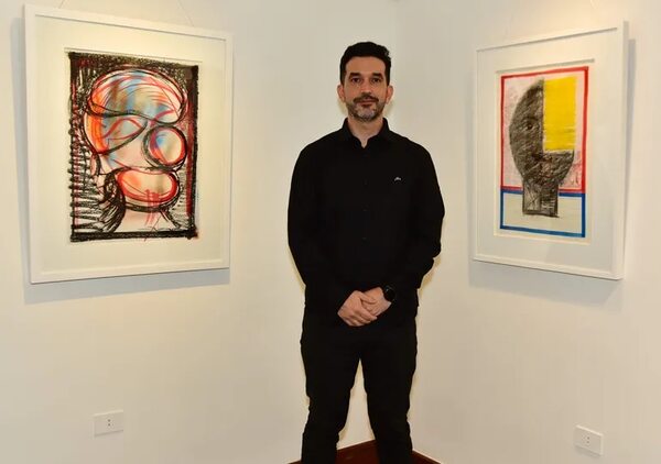 Apertura de la muestra “Los rostros del trazo” de Jorge Visconte - Sociales - ABC Color
