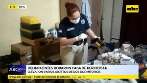Delincuentes robaron casa de periodista  - ABC Noticias - ABC Color