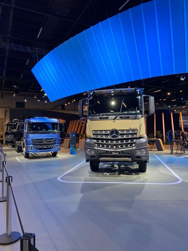 Mercedes-Benz presentó los modelos eActros eléctrico y Atego autónomo en Fenatran 2022