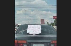 Crónica / El cartel pegado a un auto que emocionó a todos: "mi hijo no tiene leucemia"