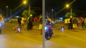 Policías intervienen ante disturbios, pero terminan golpeados por turba