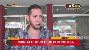 Ñemby: Mariachi agredido por policía - C9N