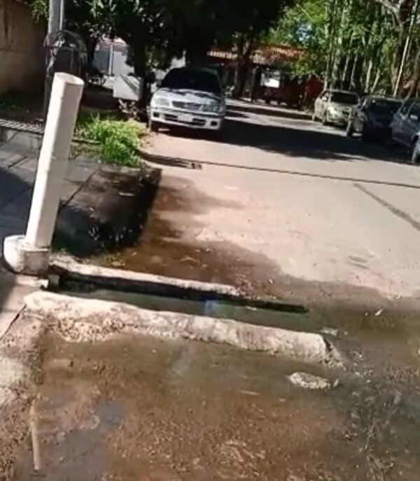 Pozo ciego pierde agua e inunda la calle - Crónicas Ciudadanas - ABC Color
