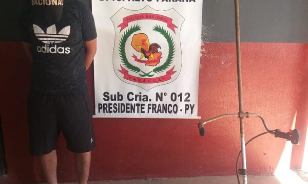 Detienen a joven que hurtó y empeñó desmalezadora