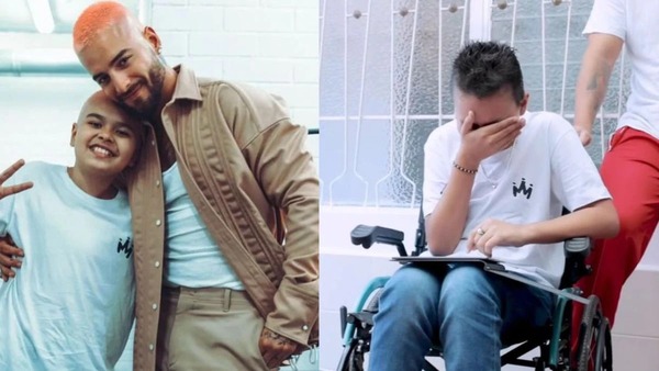 ¡Maluma cumplió el sueño de la casa propia a niño con cáncer! - trece