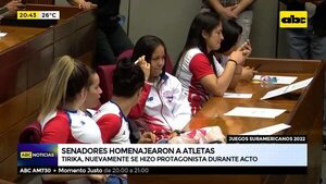 Senadores homenajearon a atletas - ABC Noticias - ABC Color