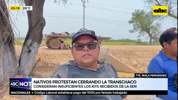 Nativos protestan cerrando la transchaco - ABC Noticias - ABC Color