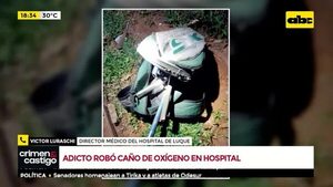 Un presunto adicto casi mata a recién nacidos al robar un caño del sistema de oxígeno de hospital - Crimen y castigo - ABC Color
