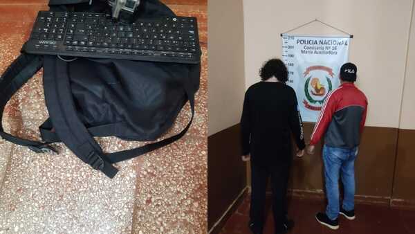 Sorprenden a dos menores sup. hurtando en un local en Tomás Romero Pereira