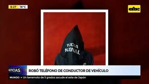 Robó teléfono de conductor de vehículo - ABC Noticias - ABC Color