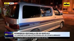 Rompieron ventanillas de un vehículo - ABC Noticias - ABC Color