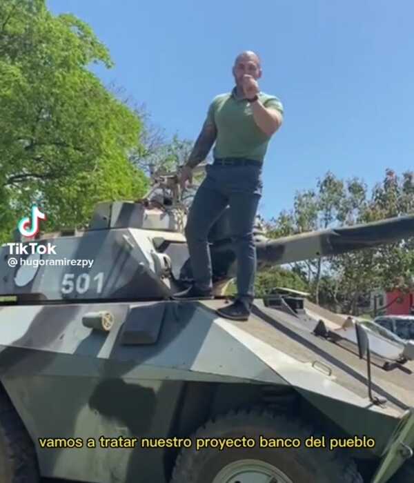 Diario HOY | Subido a un tanque, Hugo Ramírez hace proselitismo vía TikTok