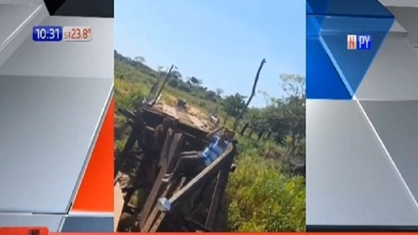 ¡Lamentable! Nativos usan tirolesa para cruzar el río Aquidabán - Paraguaype.com