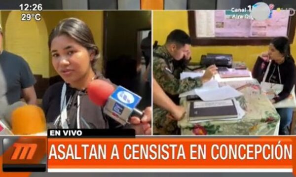 ¡El colmo! Asaltaron a censista en Concepción | Telefuturo