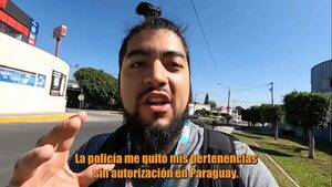 Mochilero argentino denuncia que la Policía le robó y que sufrió de xenofobia en Paraguay - Nacionales - ABC Color