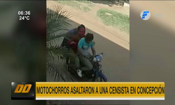 Detuvieron a motochorros que asaltaron a censista en Concepción | Telefuturo