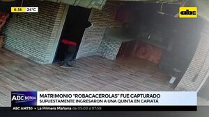Matrimonio “robacacerolas” fue capturado  - ABC Noticias - ABC Color