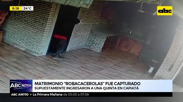 Matrimonio “robacacerolas” fue capturado - ABC Noticias - ABC Color