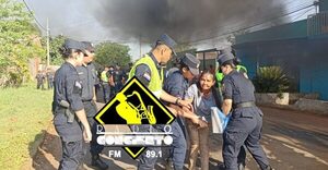 Siete aprehendidos en desalojo de propiedad privada