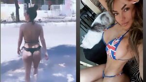 Famosas esperaron con poca ropa a los censistas