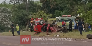  GRAVE ACCIDENTE DE TRÁNSITO OCURRIÓ SOBRE LA RUTA PY01 EN QUIINDY 