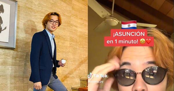 La Nación / Kotaro, tiktoker japonguayo, presumió “Asunción en un minuto”