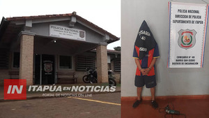 ALIAS “STROESSNER” TERMINÓ TRAS LAS REJAS POR HURTAR UNA AMOLADORA