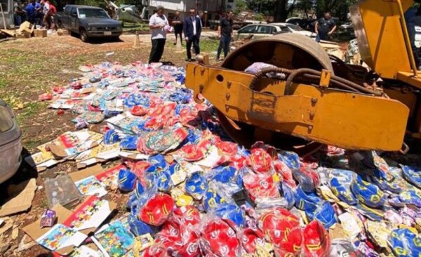 Destruyen más de 20.000 unidades de productos falsificados