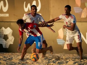 Fútbol Playa: La Albirroja Pynandi golea a Emiratos Árabes Unidos - ADN Digital