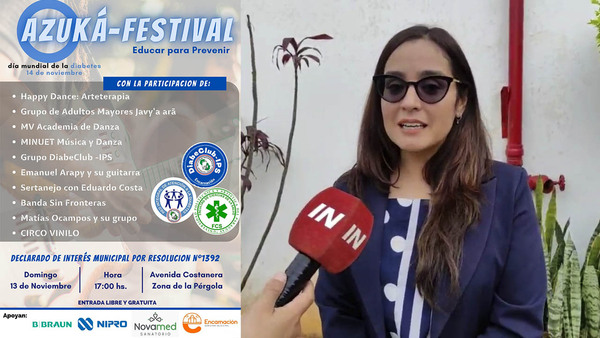 SE REALIZARÁ FESTIVAL EN EL MARCO DEL DÍA DE LA DIABETES EN LA ENCARNACIÓN