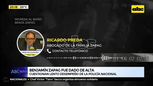 Benjamín Zapag fue dado de alta - ABC Noticias - ABC Color