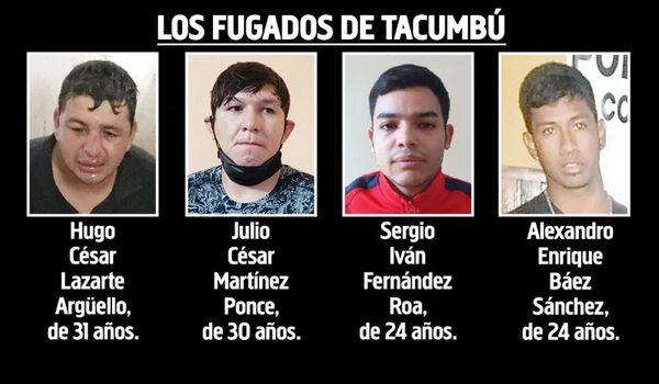 Un supuesto sicario y tres supuestos asaltantes se fugan de Tacumbú con evidente complicidad - Policiales - ABC Color