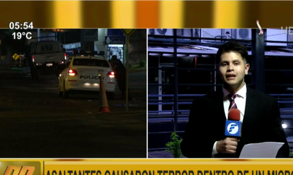 Viaje de terror: Asaltaron a pasajeros de un bus en San Lorenzo | Telefuturo