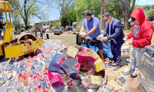 Fiscalía destruye más de 20.000 unidades de productos falsificados y ocasiona una pérdida de G. 800 millones – Diario TNPRESS