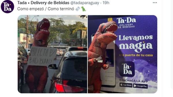 Joven que se vistió de dinosaurio irá al concierto de Bad Bunny