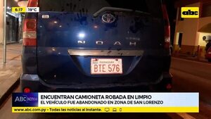 Encuentran camioneta robada en Limpio  - ABC Noticias - ABC Color